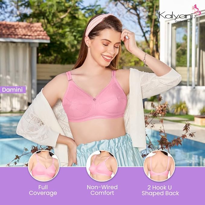 Kalyani Damini Full Coverage Non Padded Cotton Everyday Bra