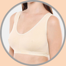 Bodycare Sports Bra 1607 all sizes (75 cm to 100 cm) white and skin colour