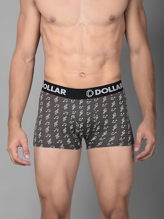 Dollar Bigboss Men's Assorted Cotton Trunk BTR17  Size M to XXL (Colour may vary)