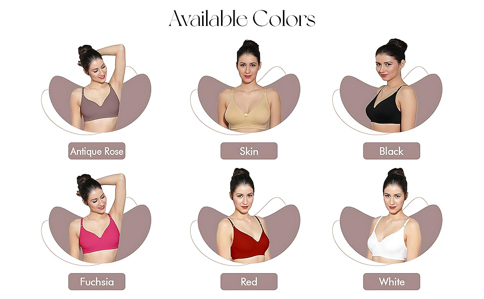 Ingrid  Women Cotton Non-Padded Non-Wired T-shirt Bra  Size 105cm