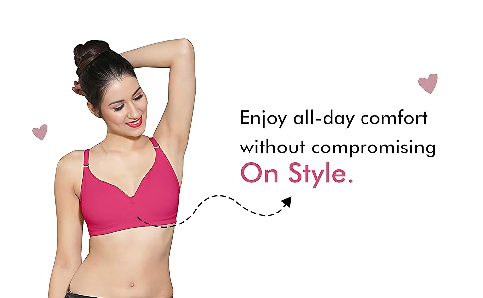 Ingrid  Women Cotton Non-Padded Non-Wired T-shirt Bra  Size 85cm