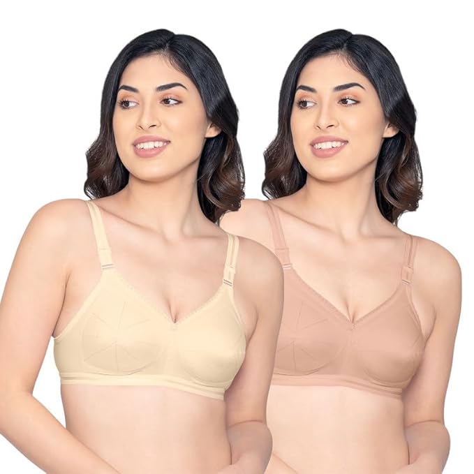 Kalyani Damini Full Coverage Non Padded Cotton Everyday Bra 95 (38cm)