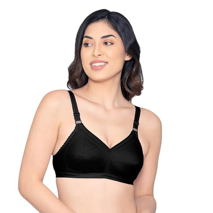Kalyani Damini Full Coverage Non Padded Cotton Everyday Bra 95 (38cm)