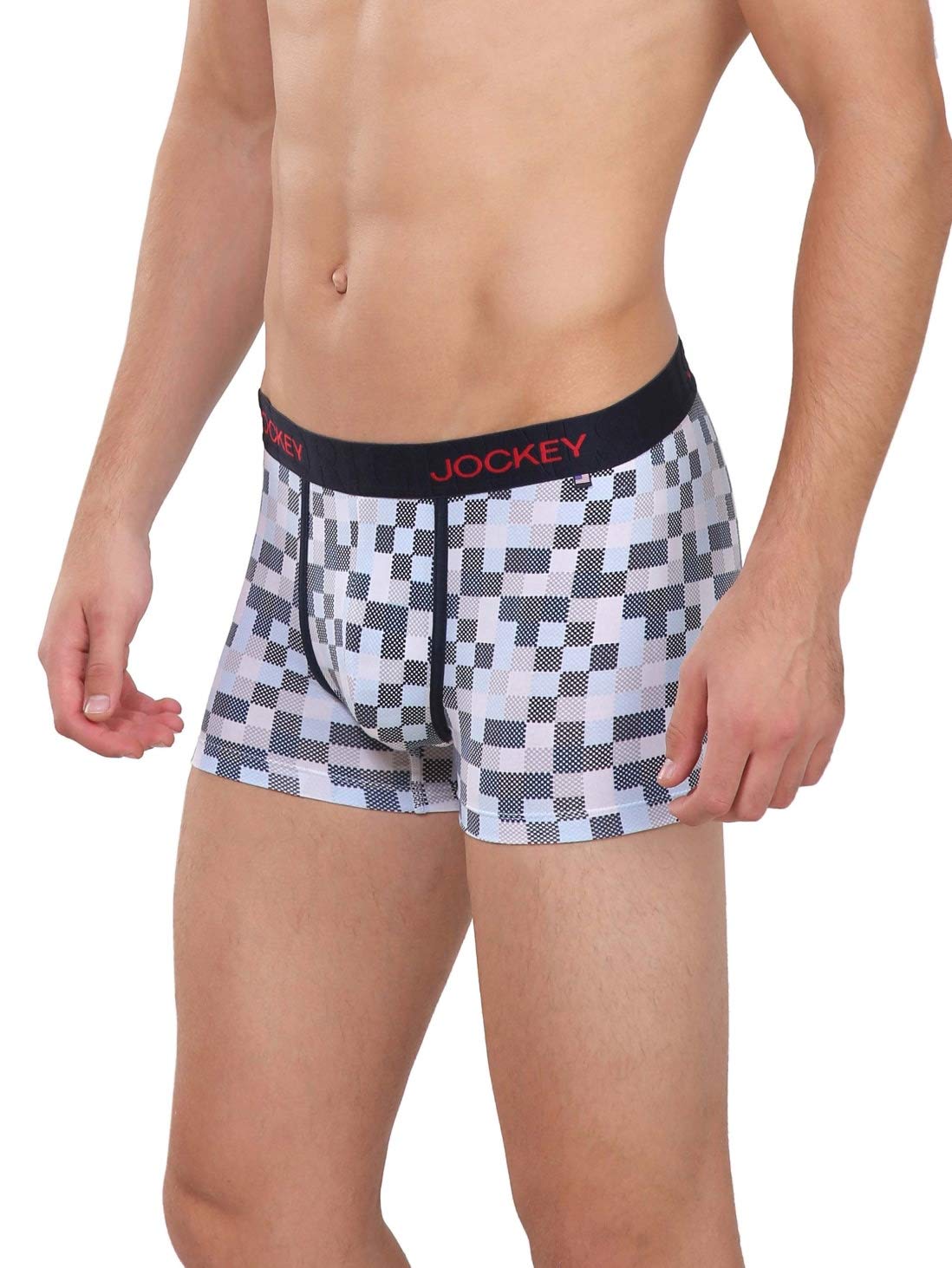 Jockey US63 Men's Super Combed Cotton Elastane Stretch Printed Trunk with Ultrasoft Waistband (Pack of 1 Prints May Vary)