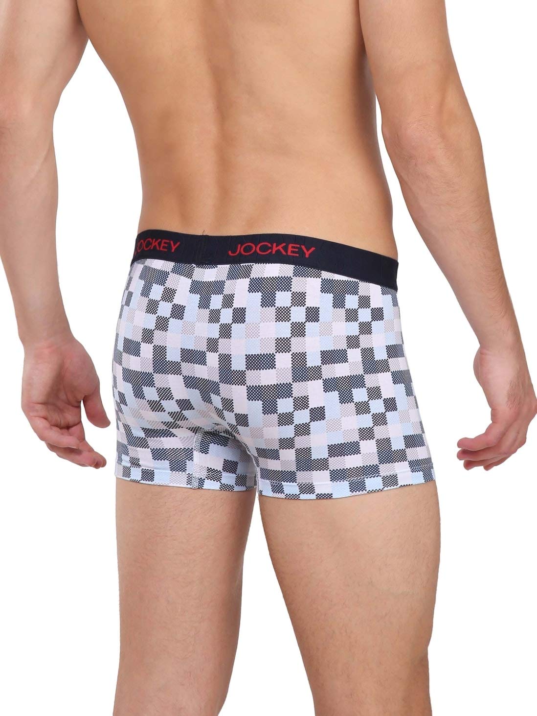 Jockey US63 Men's Super Combed Cotton Elastane Stretch Printed Trunk with Ultrasoft Waistband (Pack of 1 Prints May Vary)