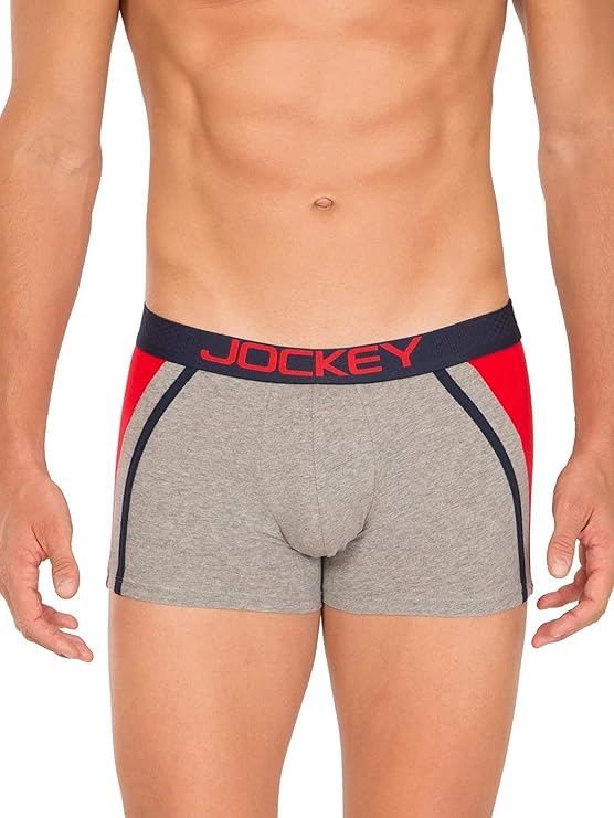 Jockey US21 Men's Super Combed Cotton Elastane Stretch Solid Trunk with Ultrasoft Waistband size L 90-95 cm (color may vary)