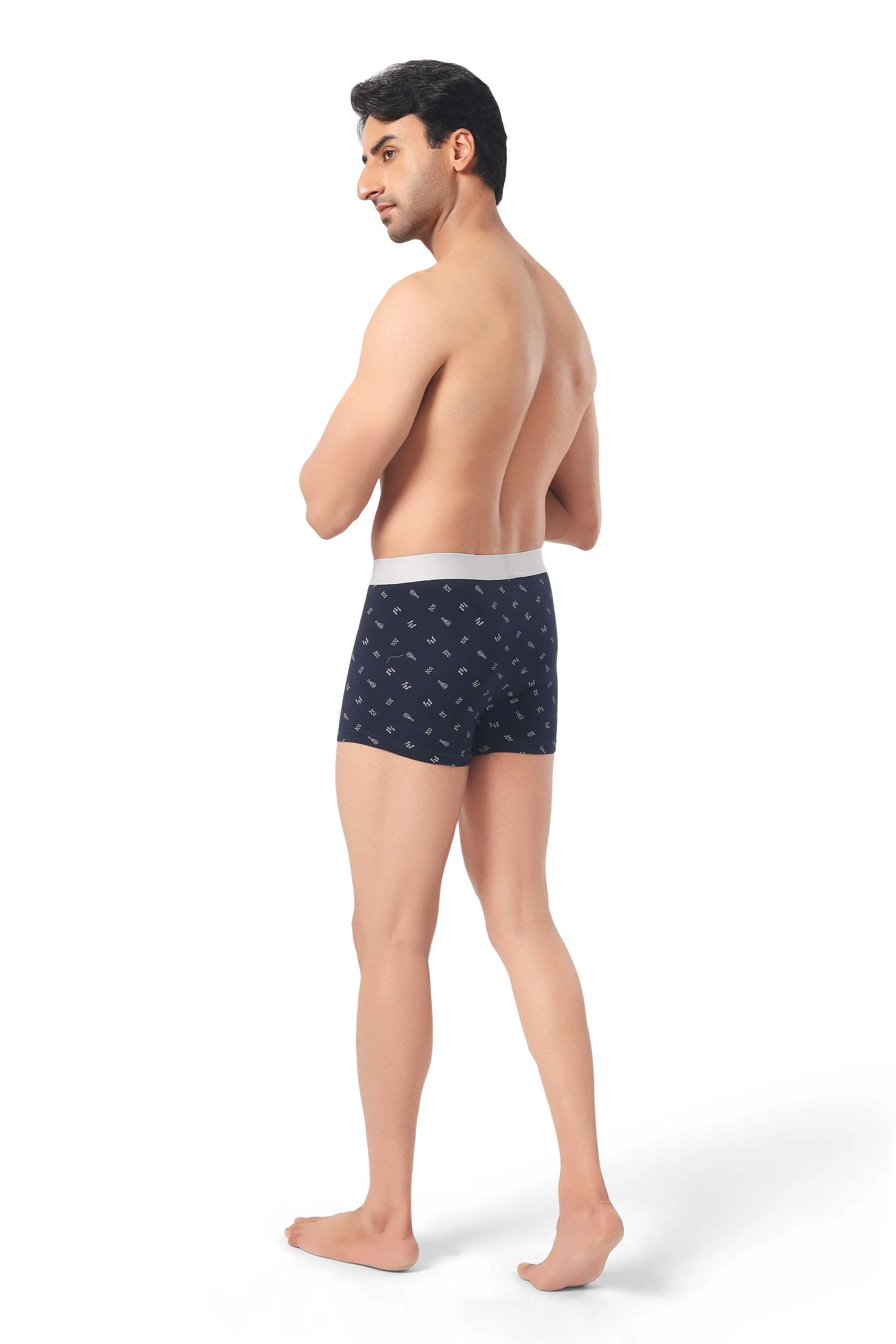 James & Harper Men's Printed Samrat Trunk Size 85 cm Pack of 3